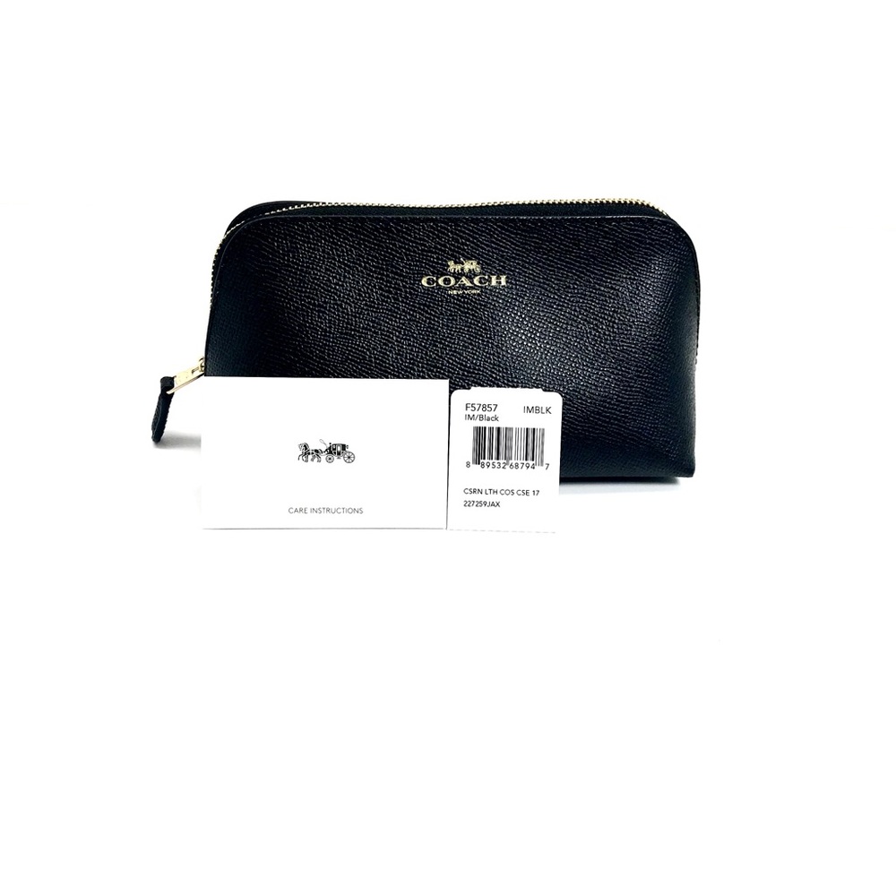 Coach Crossgrain Leather Cosmetics Case 17
